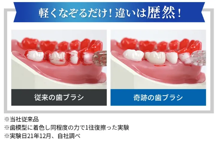 奇跡の歯ブラシの特徴